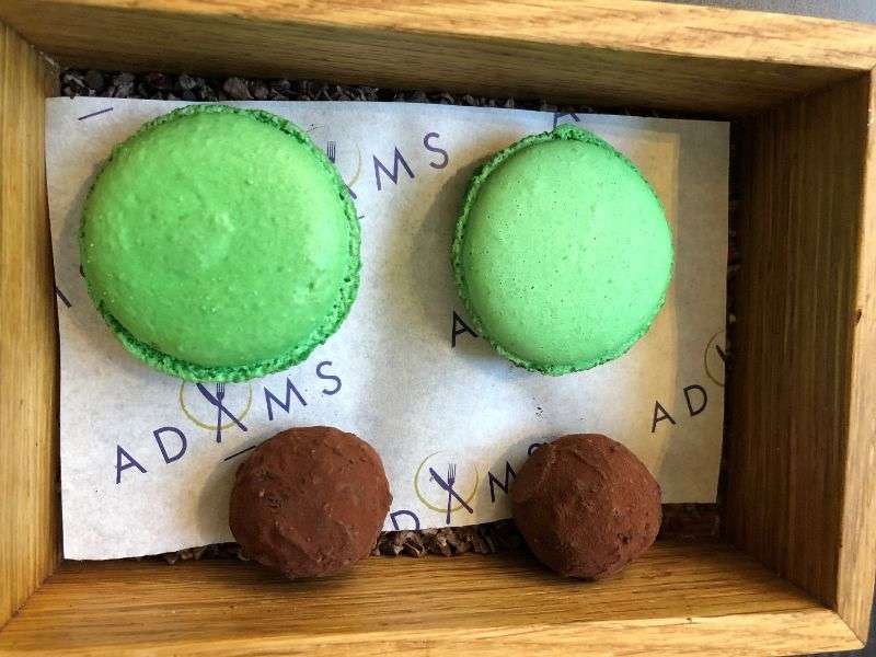 Macarons and peanut butter balls sweet treats Macarons and peanut butter balls sweet treats