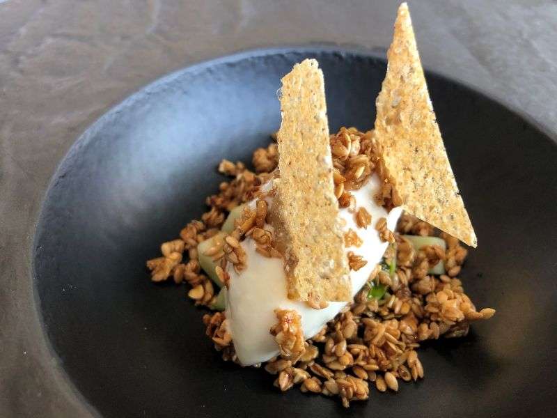 Salted milk ice cream