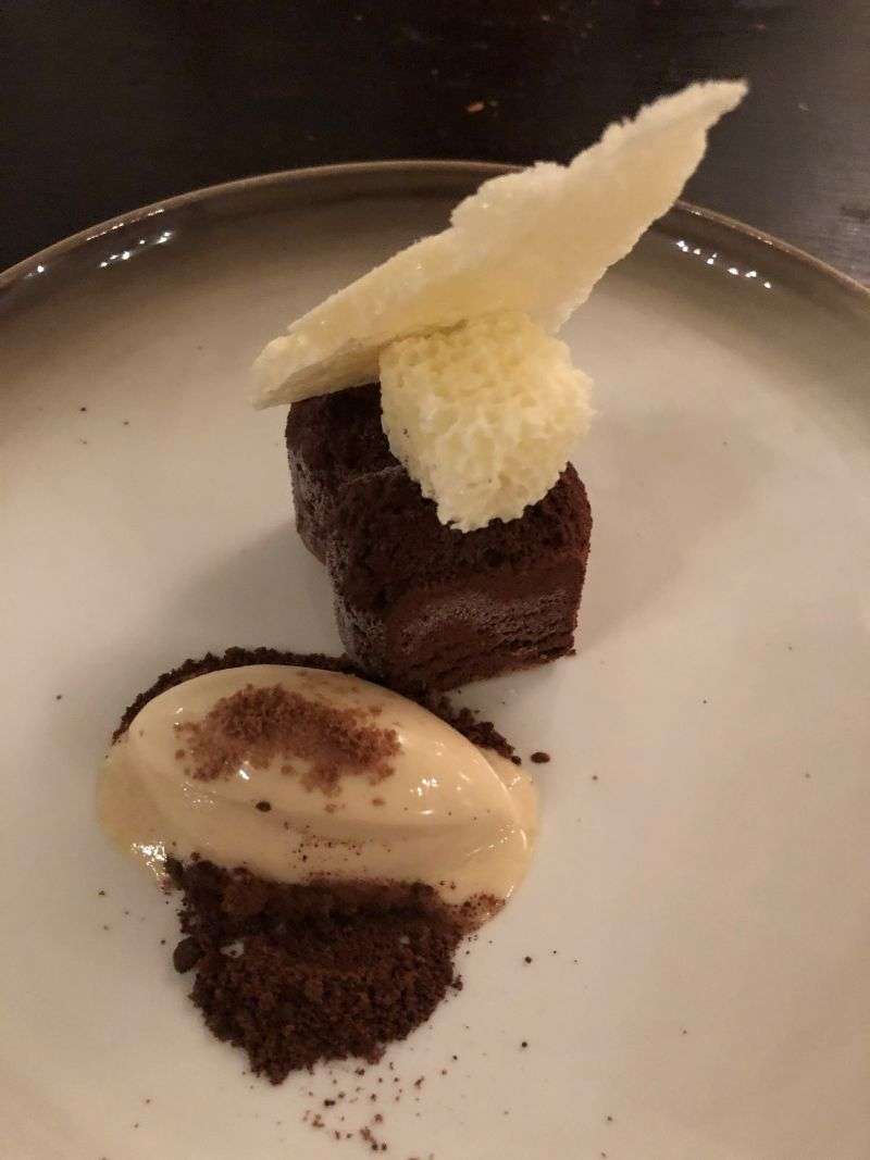 Chocolate parfait and aero