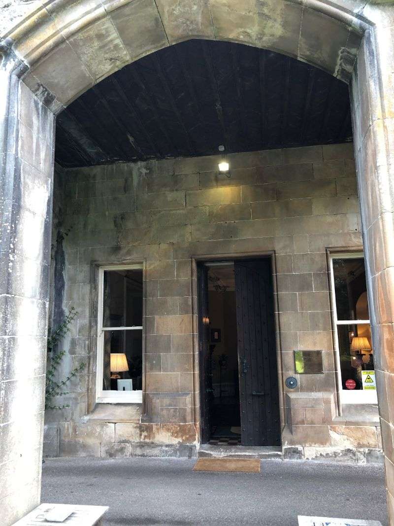 The main entrance to the castle