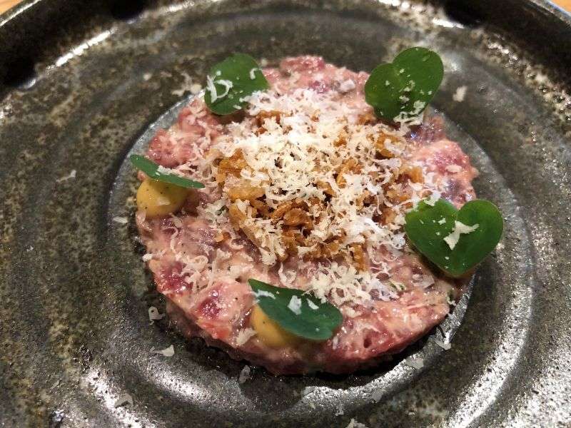 Salt aged beef tartar