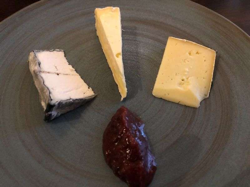 Selection of three cheeses