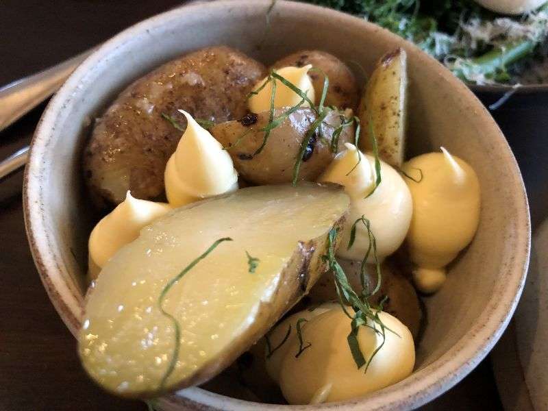 Side dish of Jersey royals