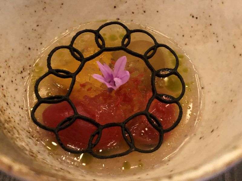 Rassam – Isle of White tomatoes and basil broth Rassam – Isle of White tomatoes and basil broth