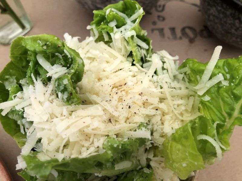 Baby gem, parmesan, truffle oil