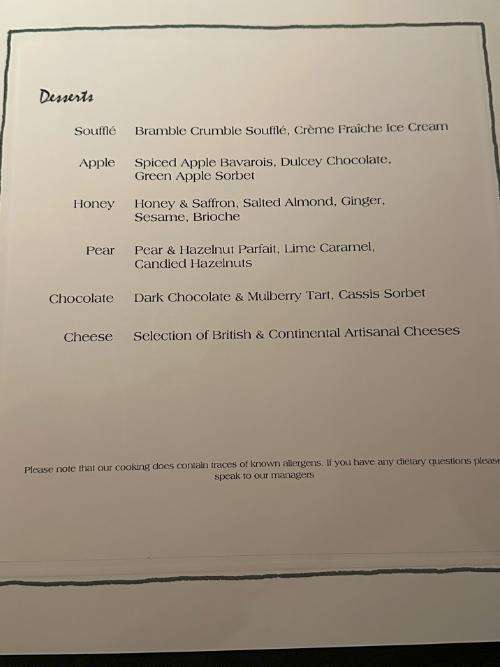 The Gastronome Restaurant Reviews - Restaurant Andrew Fairlie, Gleneagles Hotel, Auchterarder, Scotland PH3 1NF