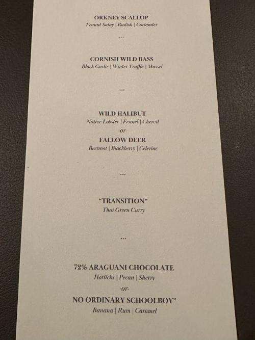 The Gastronome Restaurant Reviews - Upstairs by Tom Shepherd, 25 Bore St, Lichfield WS13 6NA