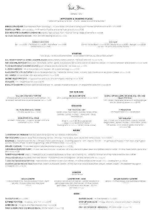 The Gastronome Restaurant Reviews - The Seafood Restaurant, Riverside, Padstow PL28 8BY